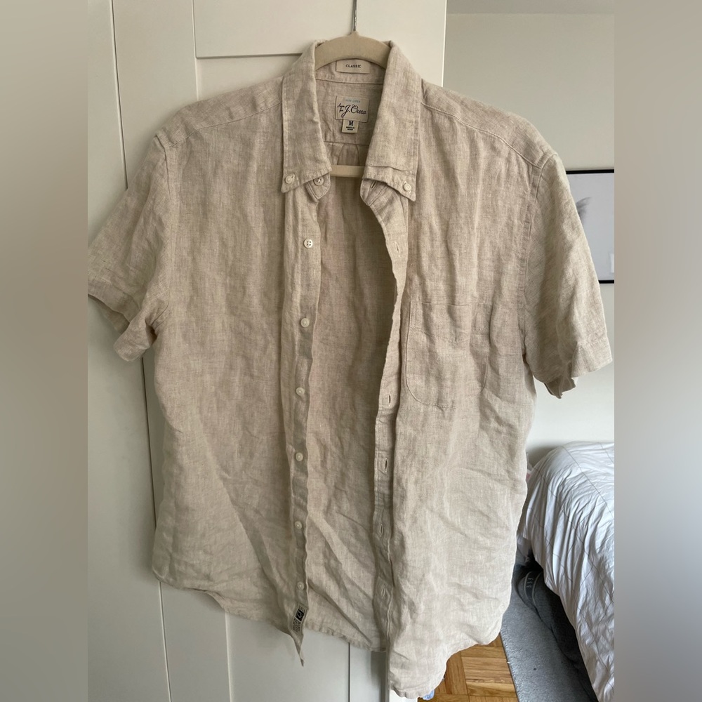 Beige Linen Shirt